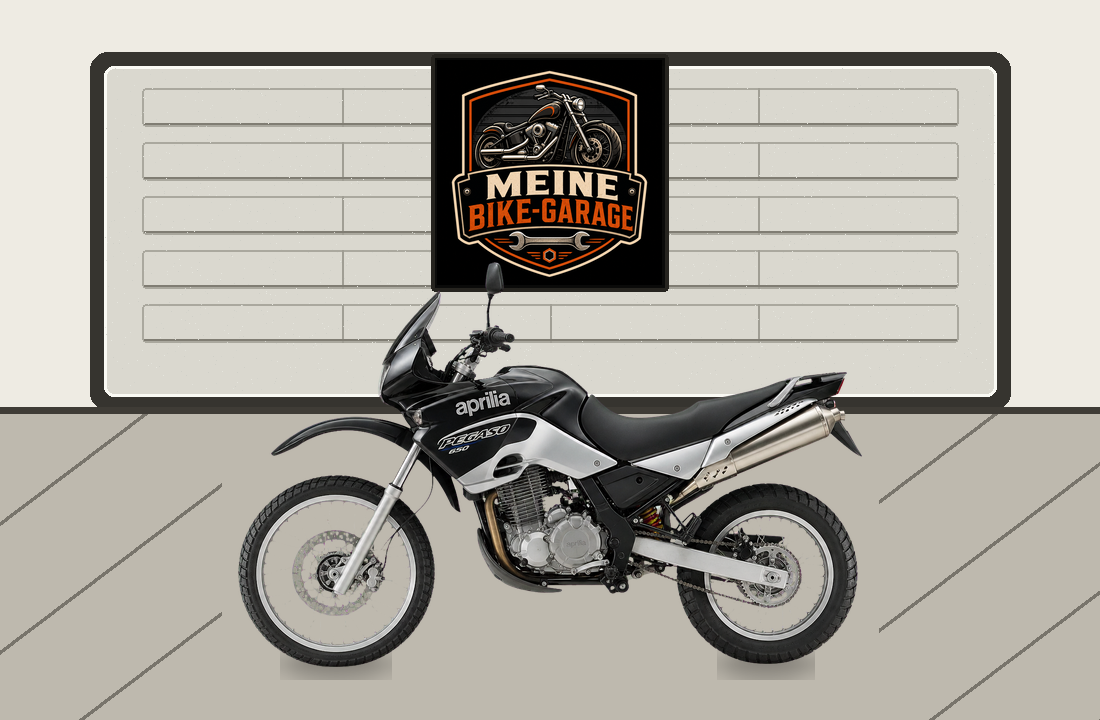 Motorradillustration für Aprilia Pegaso 650 Trail
