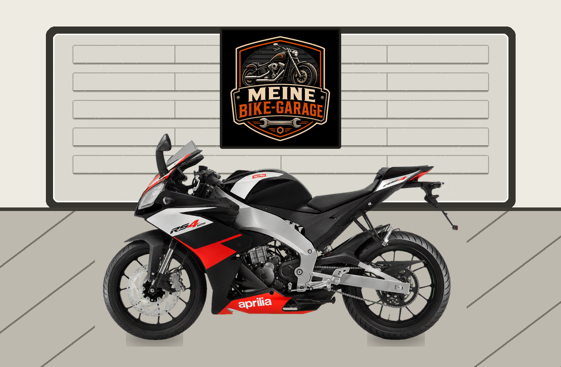 Motorradillustration für Aprilia RS4 125