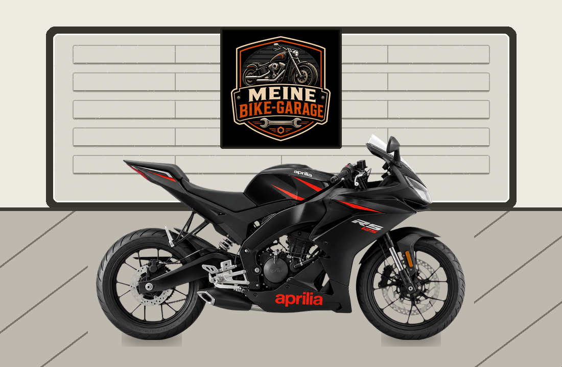 Motorradillustration für Aprilia RS 125
