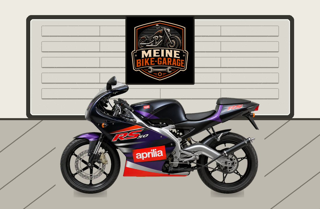 Motorradillustration für Aprilia RS 50
