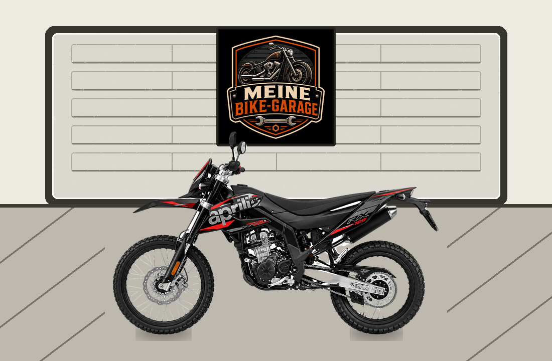 Motorradillustration für Aprilia RX 125