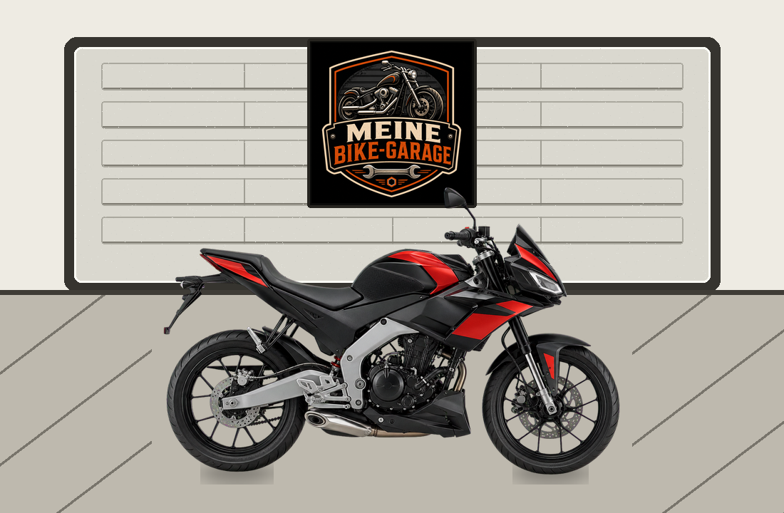 Motorradillustration für Aprilia Tuono 125