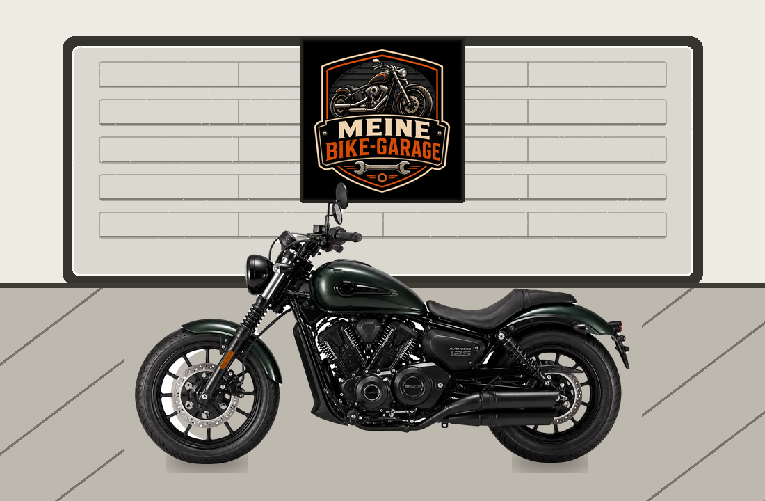 Motorradillustration für Benda Avengers 125