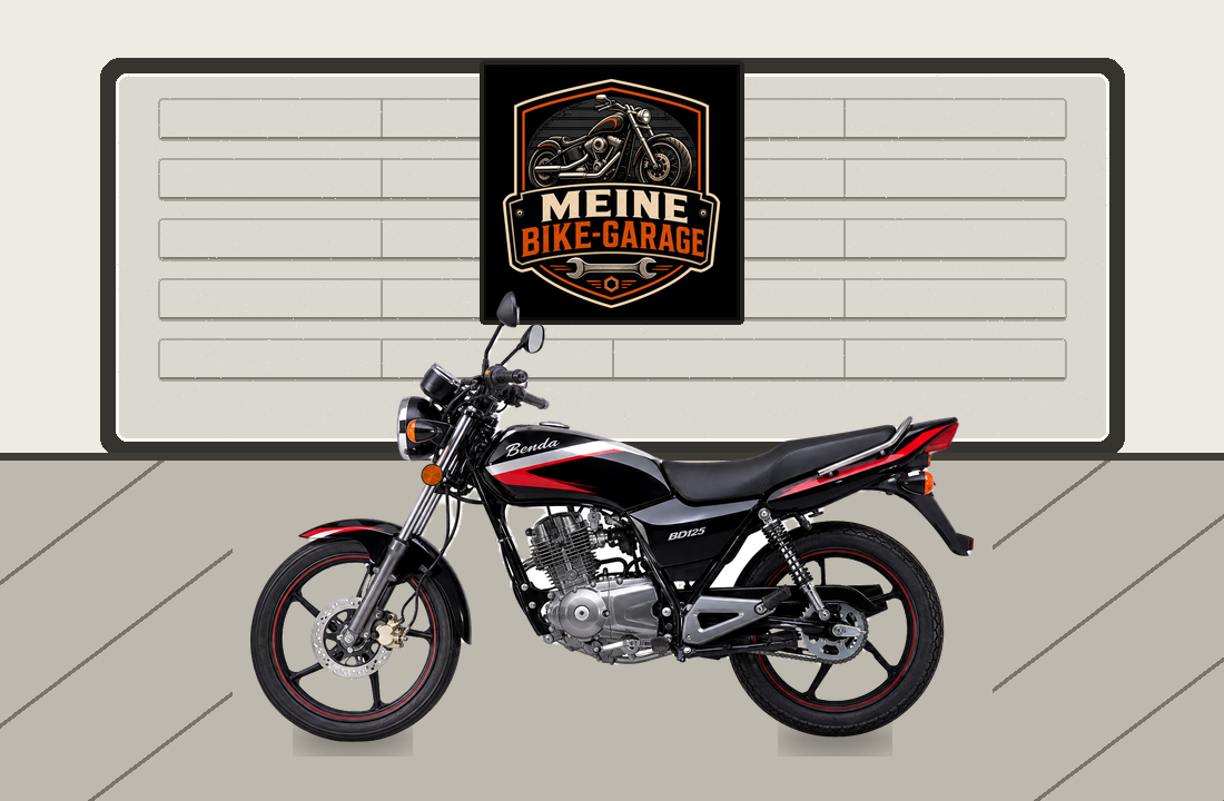 Motorradillustration für Benda BD125