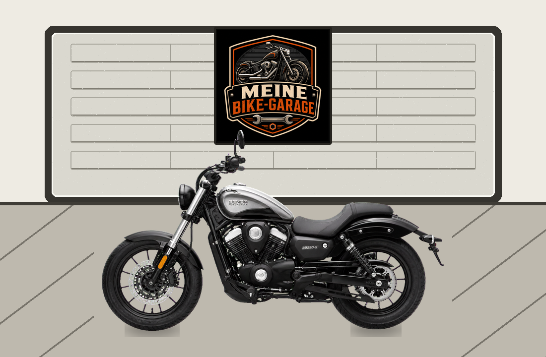 Motorradillustration für Benda BD250-5