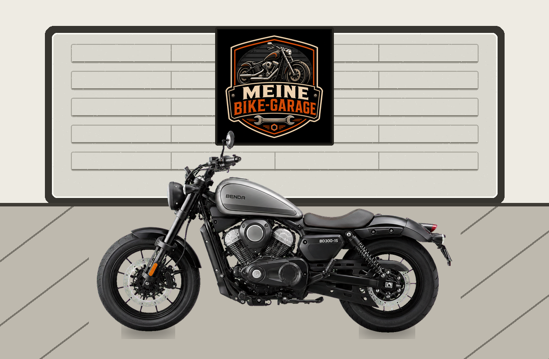 Motorradillustration für Benda BD300-15