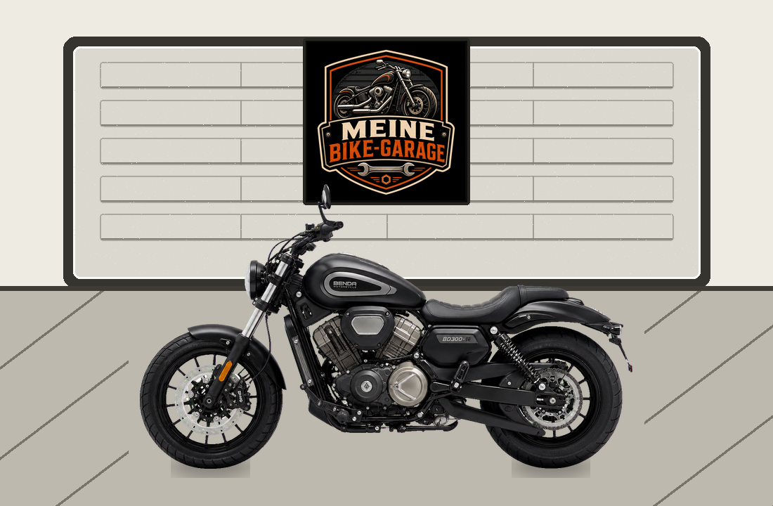 Motorradillustration für Benda BD300-16