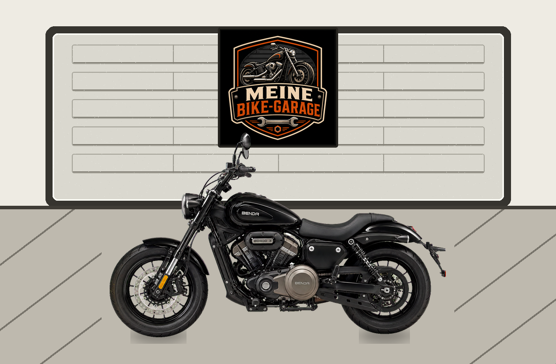 Motorradillustration für Benda BD400-3
