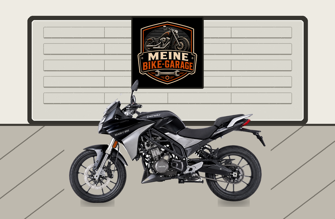 Motorradillustration für Benda BD400-C BOX