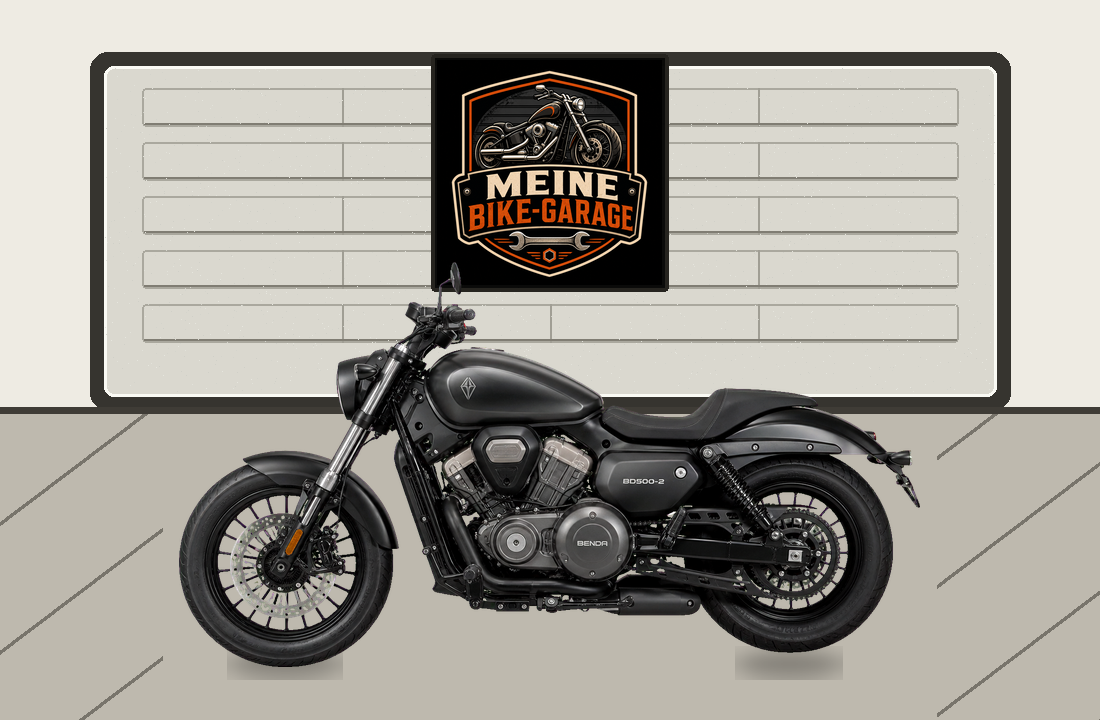 Motorradillustration für Benda BD500-2