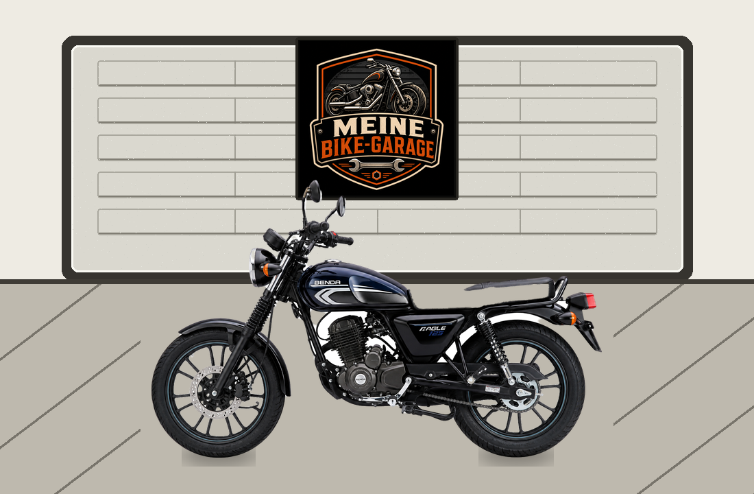 Motorradillustration für Benda Eagle 125