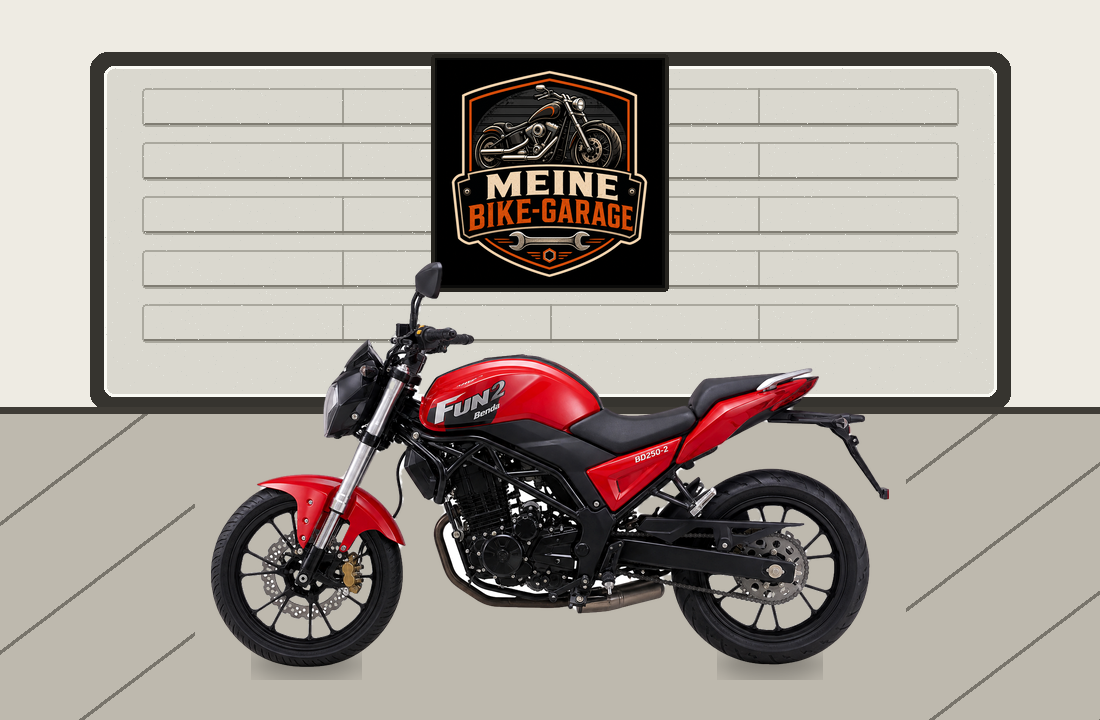 Motorradillustration für Benda FUN2 BD250-2