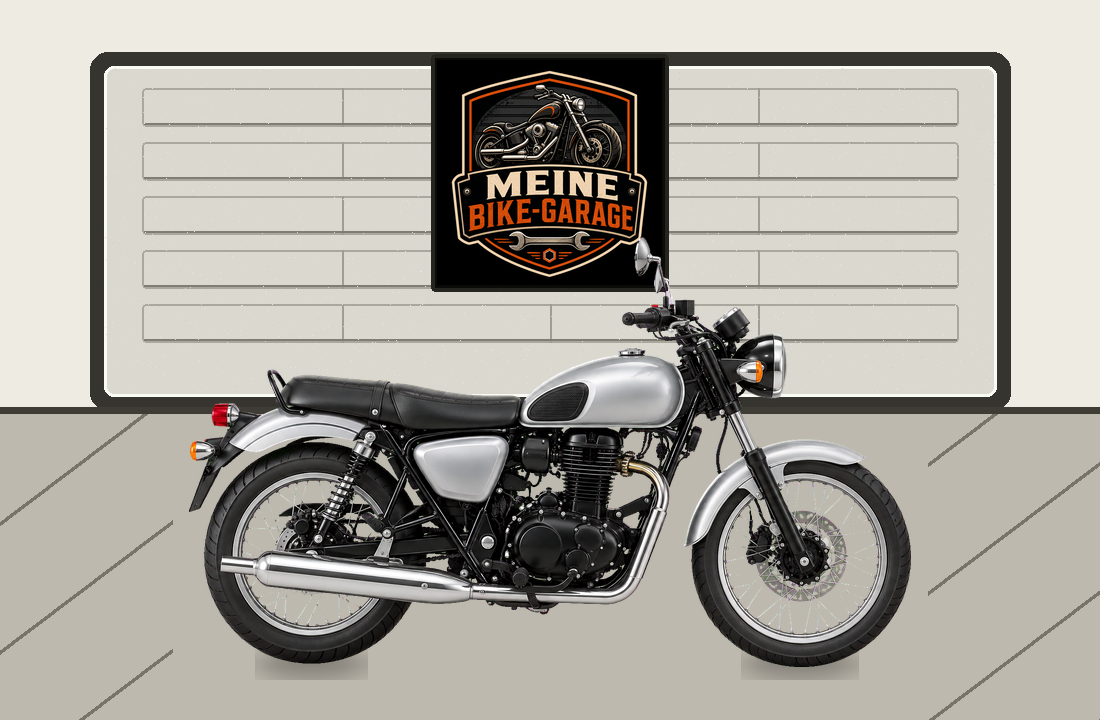 Motorradillustration für Benelli Imperiale 400