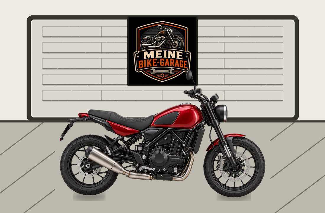 Motorradillustration für Benelli Leoncino 500