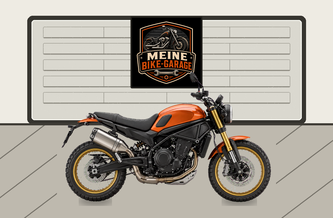 Motorradillustration für Benelli Leoncino 800 Trail