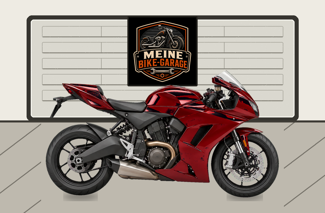 Motorradillustration für Buell Hammerhead 1190