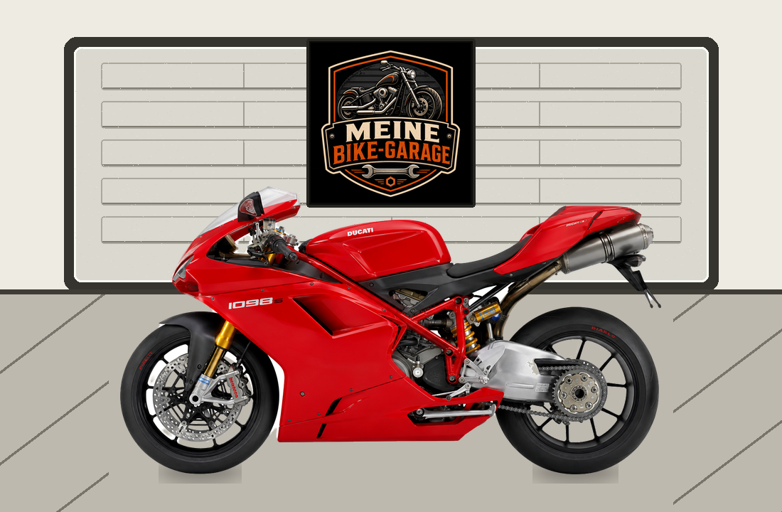 Motorradillustration für Ducati 1098 S