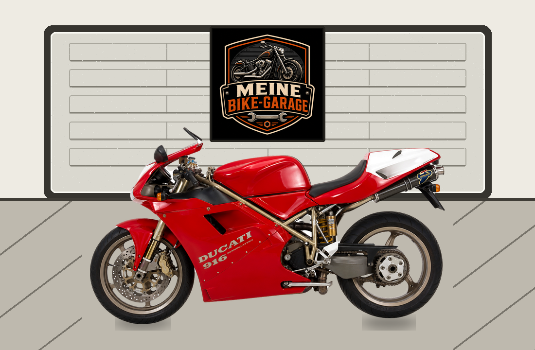 Motorradillustration für Ducati 916