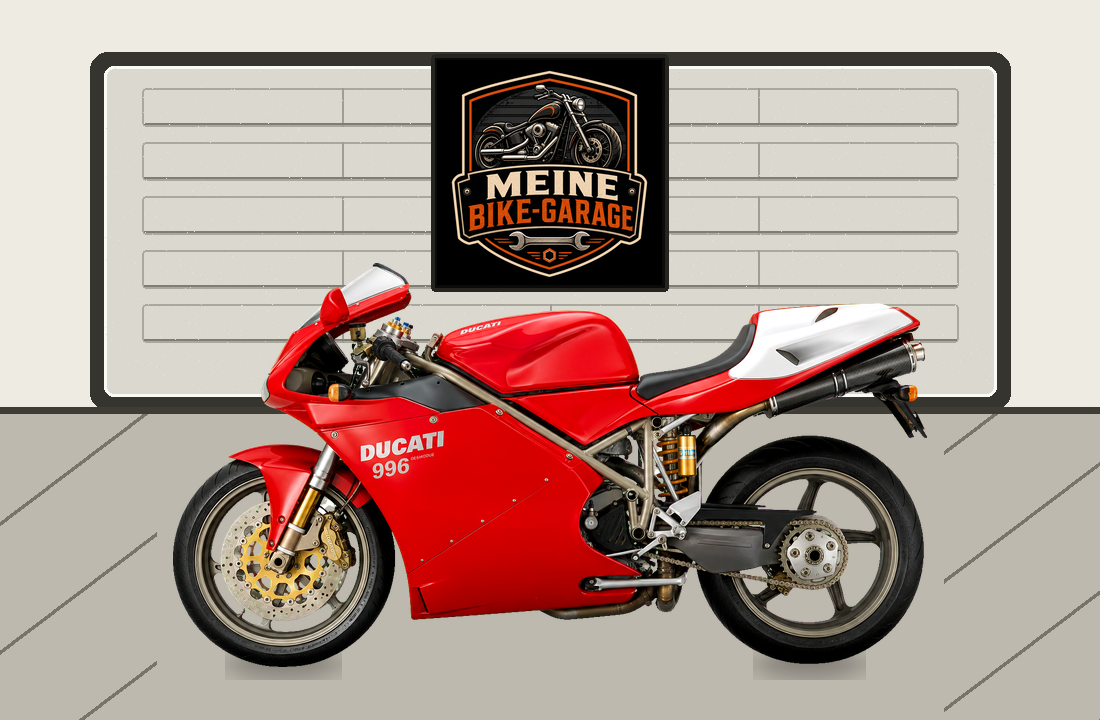 Motorradillustration für Ducati 996