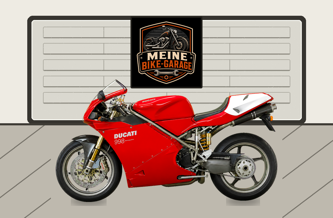 Motorradillustration für Ducati 998
