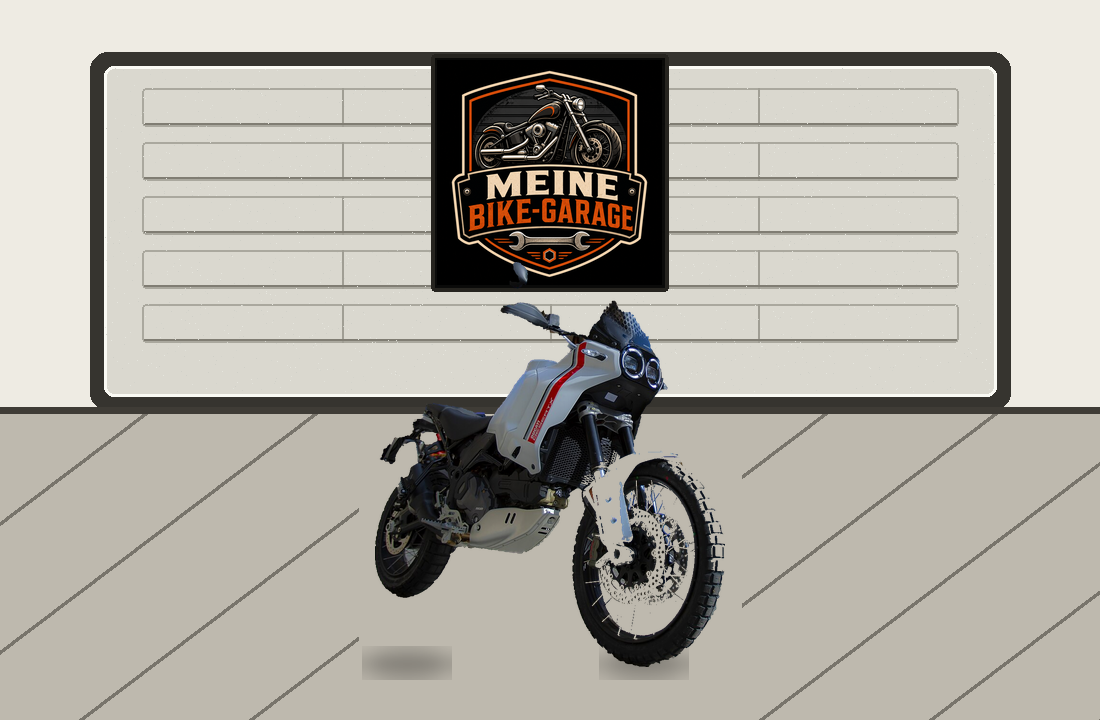 Motorradillustration für Ducati DesertX