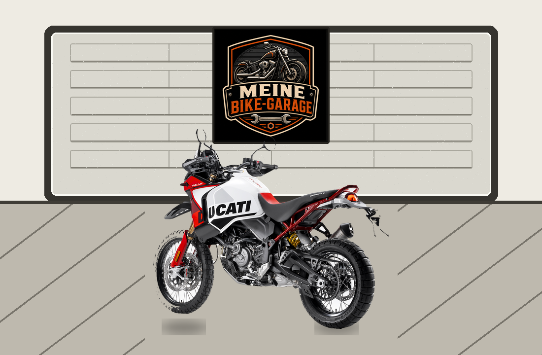 Motorradillustration für Ducati DesertX Rally