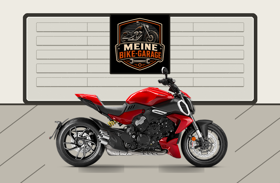 Motorradillustration für Ducati Diavel V4