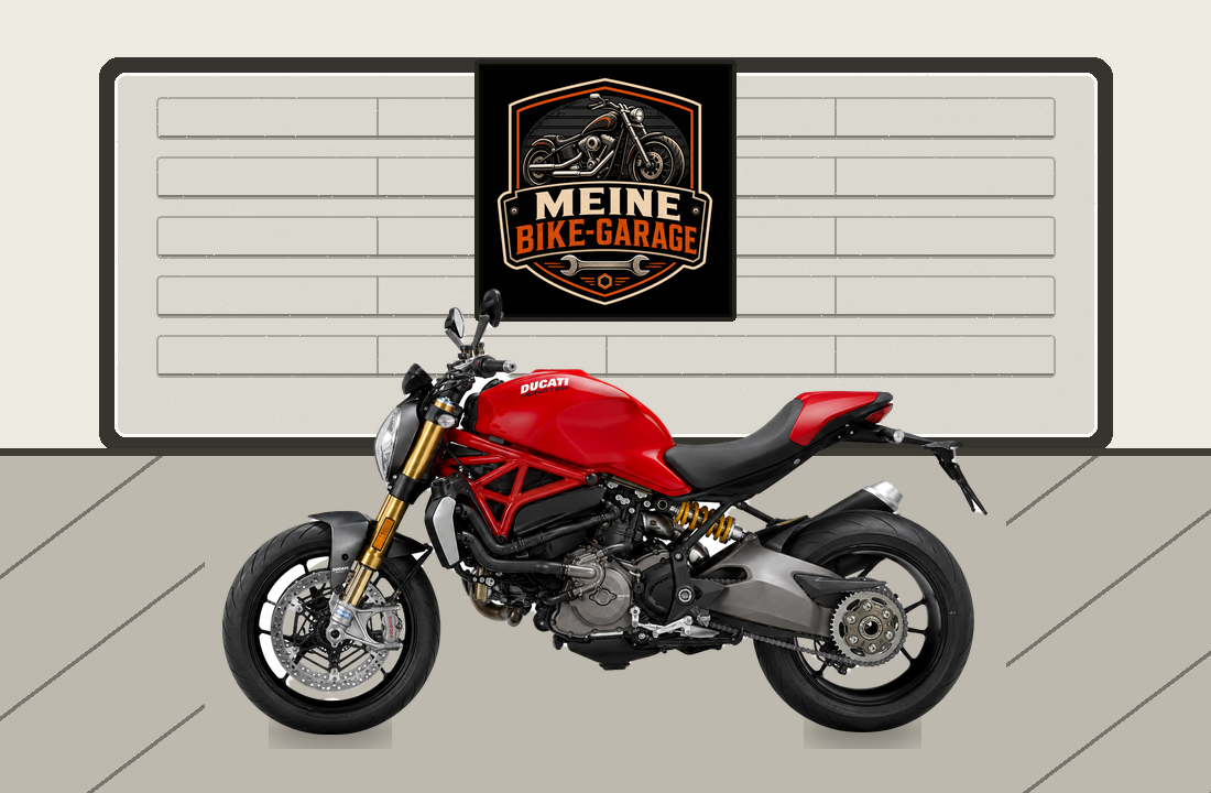 Motorradillustration für Ducati Monster 1200 S
