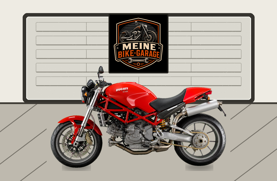 Motorradillustration für Ducati Monster S4R