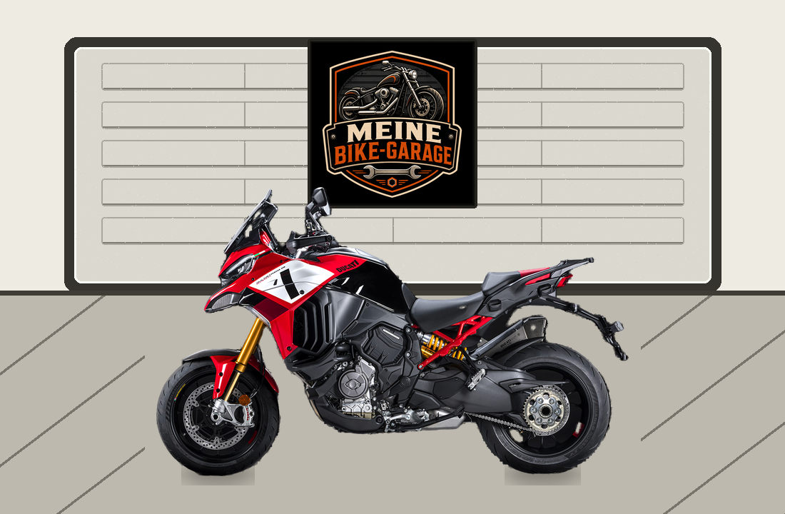 Motorradillustration für Ducati Multistrada V4 Pikes Peak