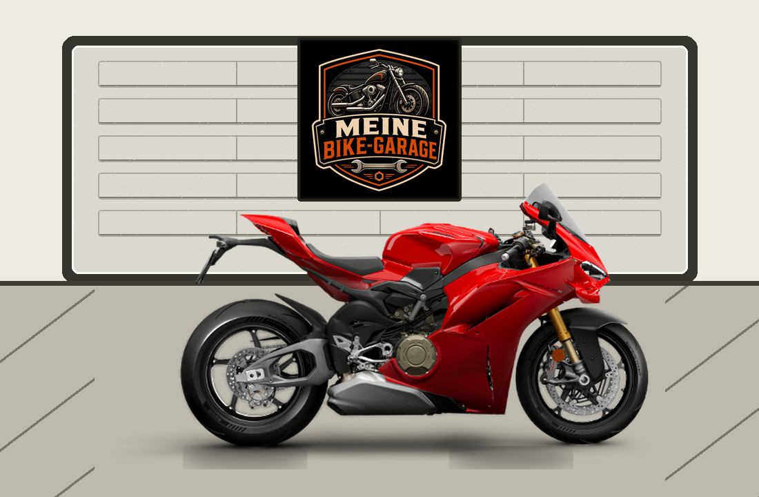 Motorradillustration für Ducati Panigale V4 S