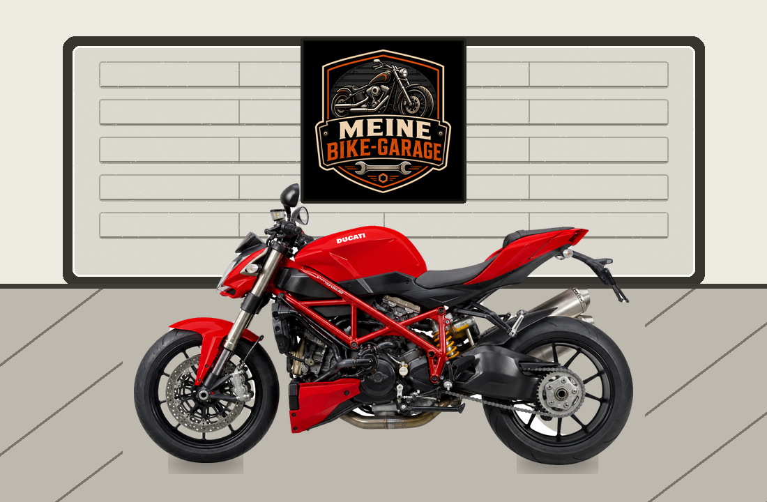 Motorradillustration für Ducati Streetfighter 848
