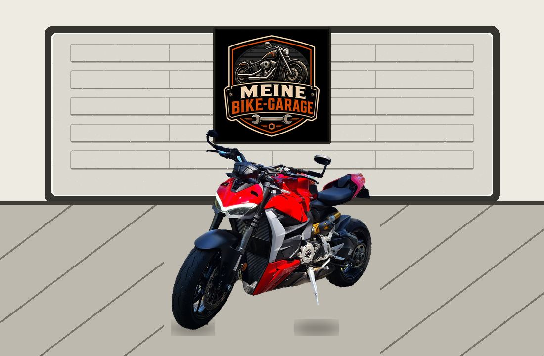 Motorradillustration für Ducati Streetfighter V2