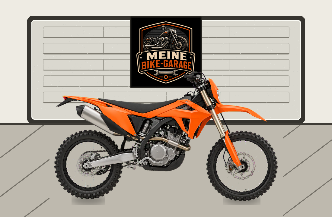 Motorradillustration für Fantic XEF 125