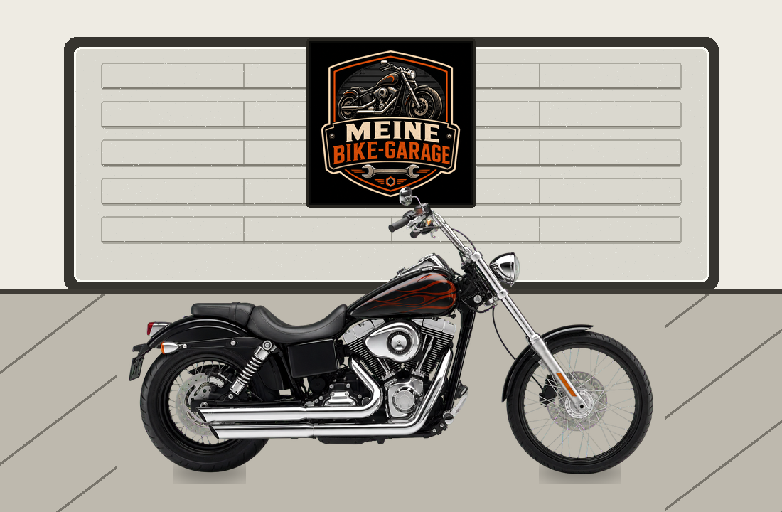 Motorradillustration für Harley-Davidson Dyna Wide Glide