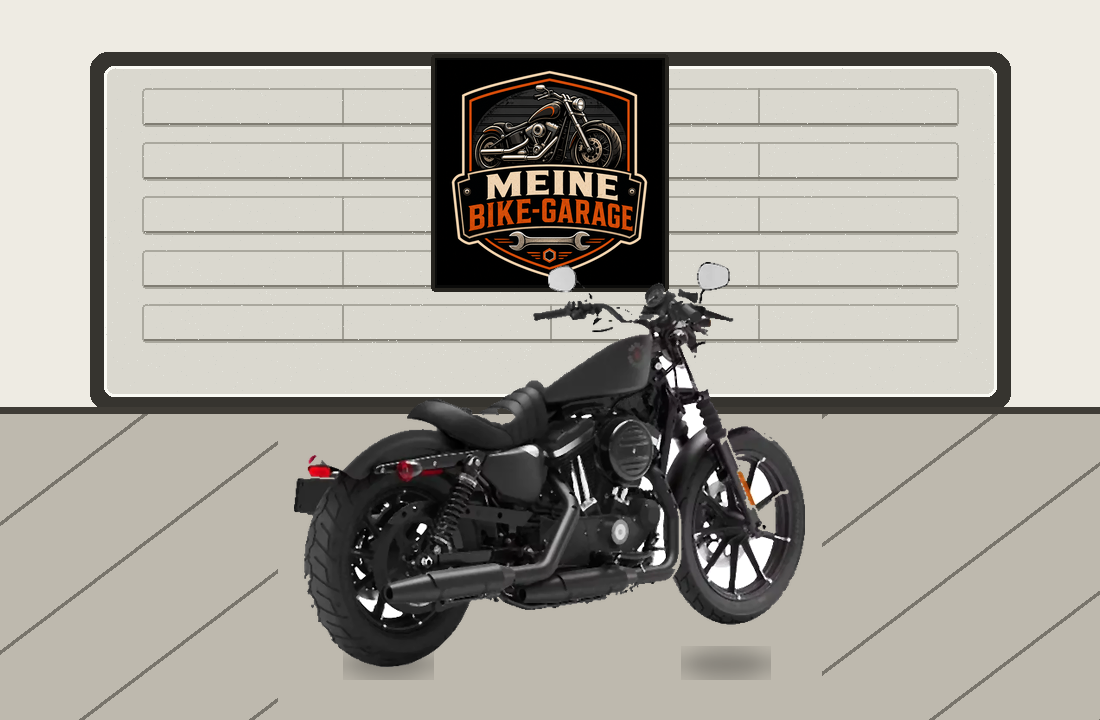 Motorradillustration für Harley-Davidson Iron 883