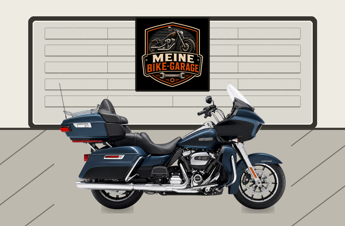Motorradillustration für Harley-Davidson Road Glide Limited