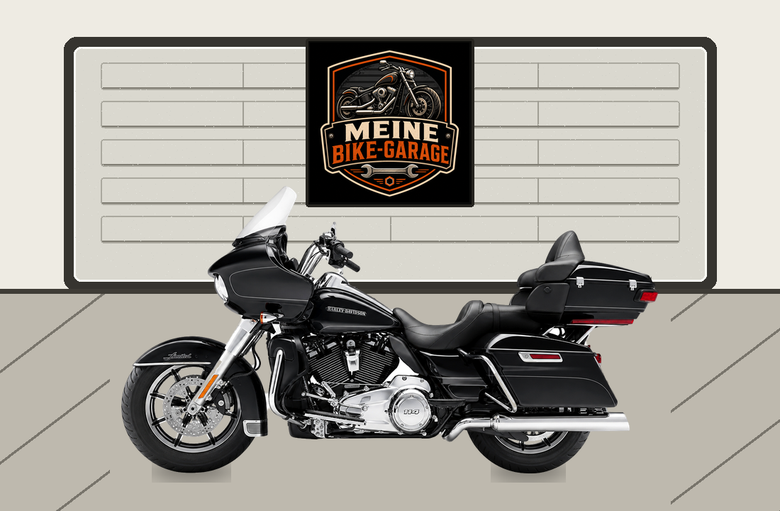 Motorradillustration für Harley-Davidson Road Glide Ultra