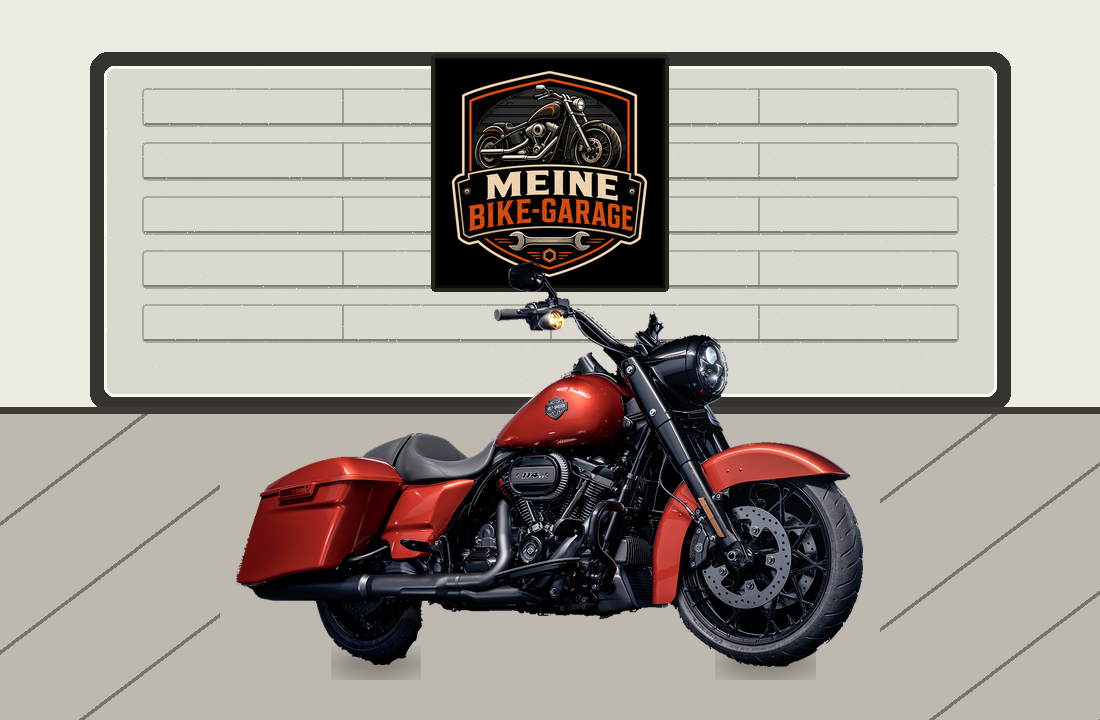 Motorradillustration für Harley-Davidson Road King