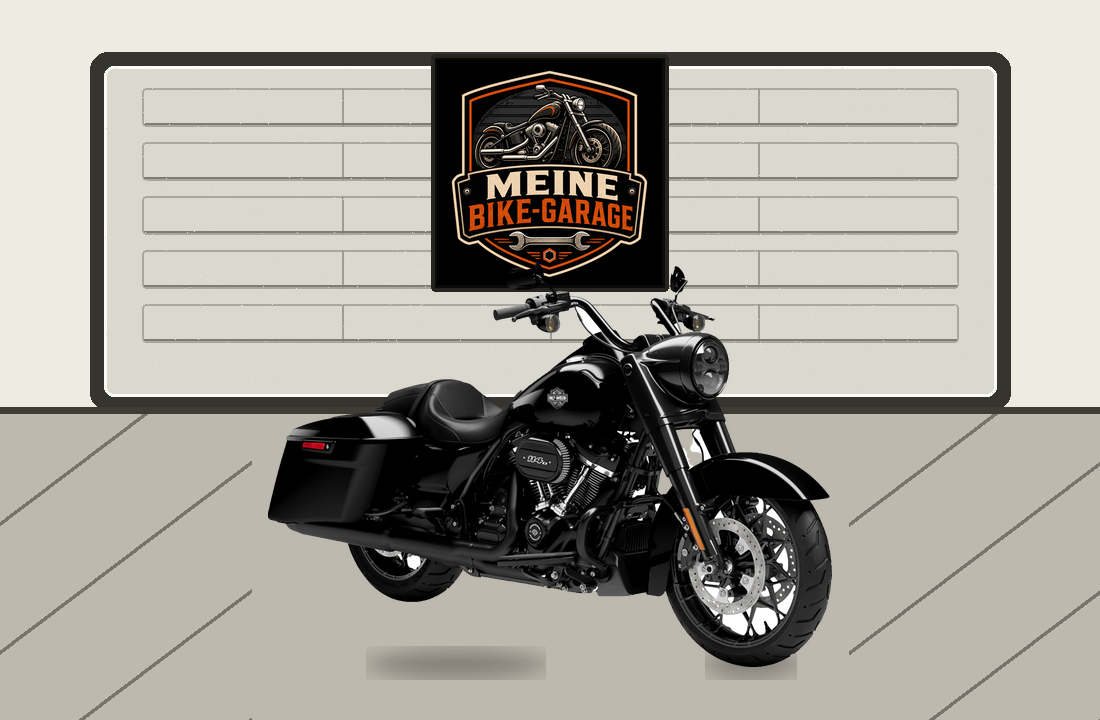 Motorradillustration für Harley-Davidson Road King Special
