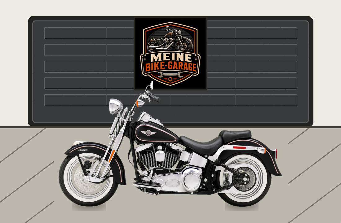 Motorradillustration für Harley-Davidson Softail Springer Classic