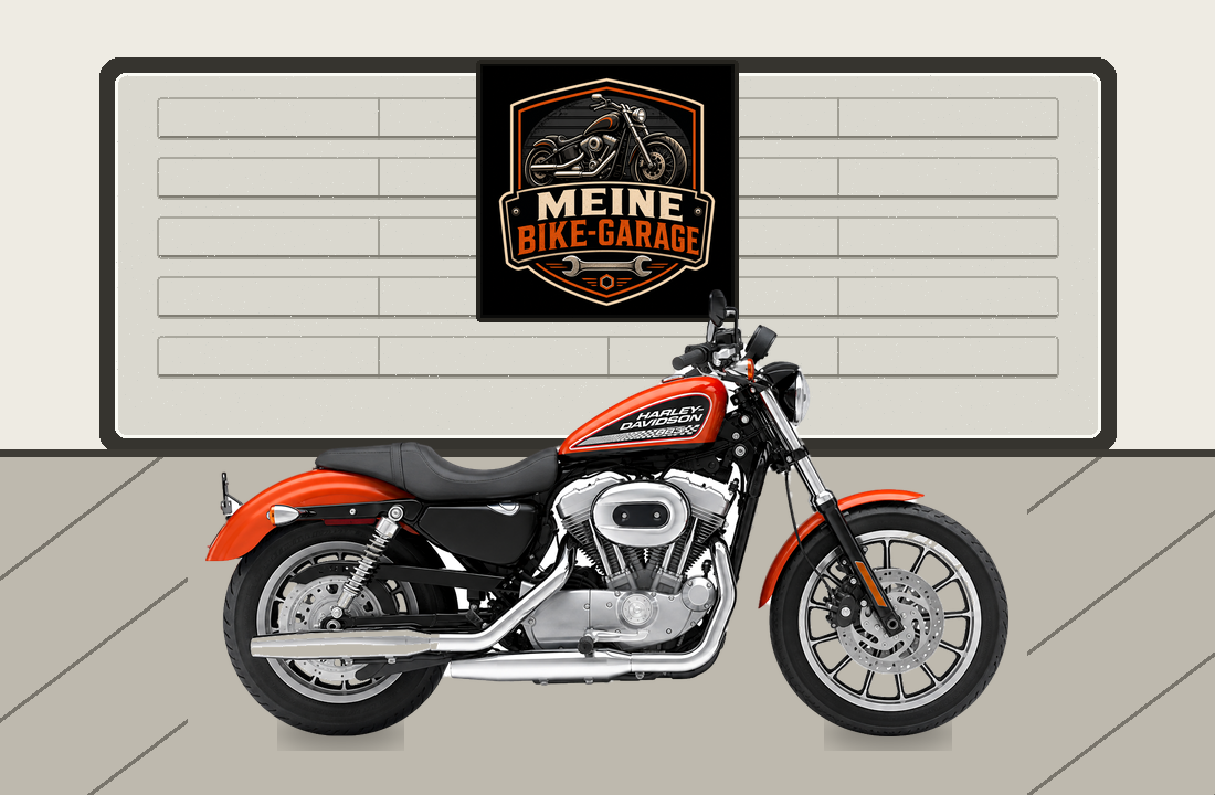 Motorradillustration für Harley-Davidson Sportster 883 Roadster