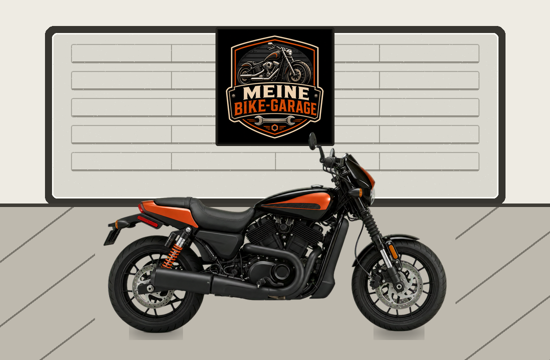 Motorradillustration für Harley-Davidson Street Rod 750