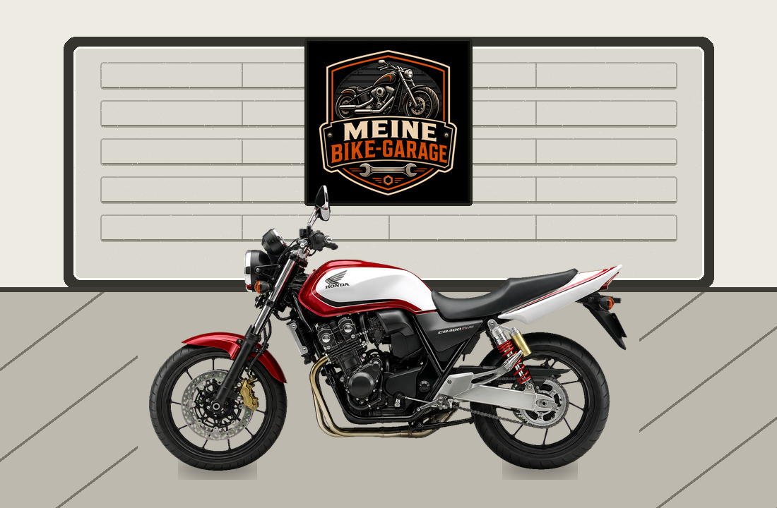 Motorradillustration für Honda CB400 Super Four