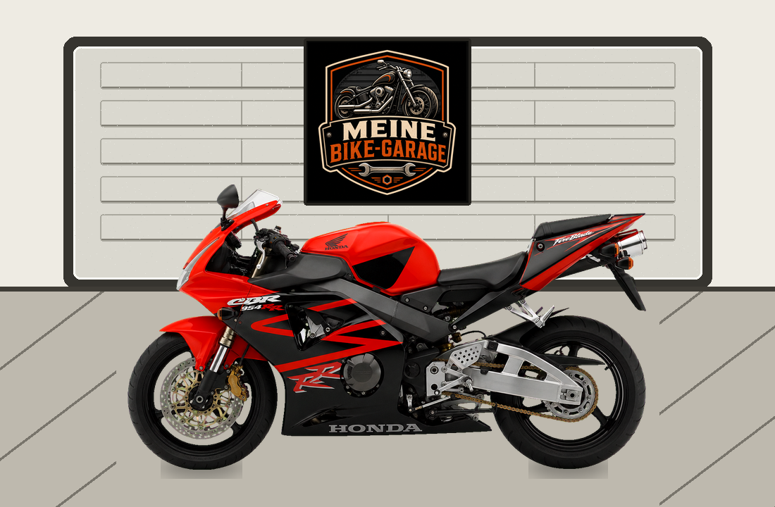 Motorradillustration für Honda CBR954RR FireBlade