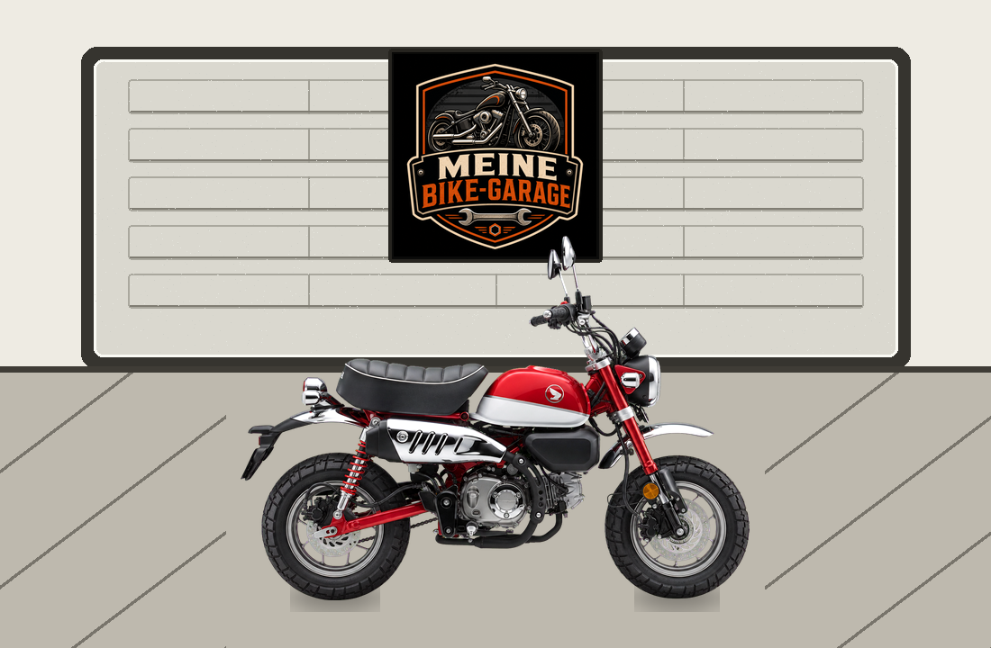 Motorradillustration für Honda Monkey 125