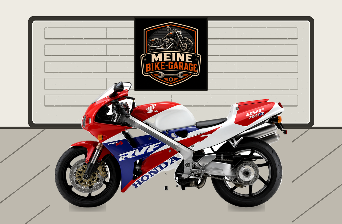 Motorradillustration für Honda RVF750 RC45