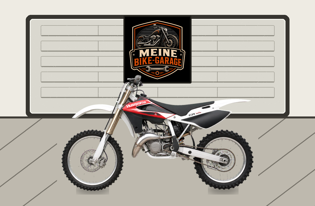 Motorradillustration für Husqvarna CR 125