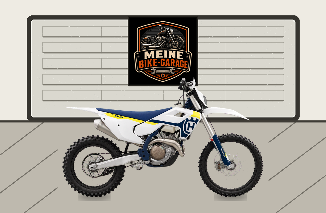 Motorradillustration für Husqvarna FE 501