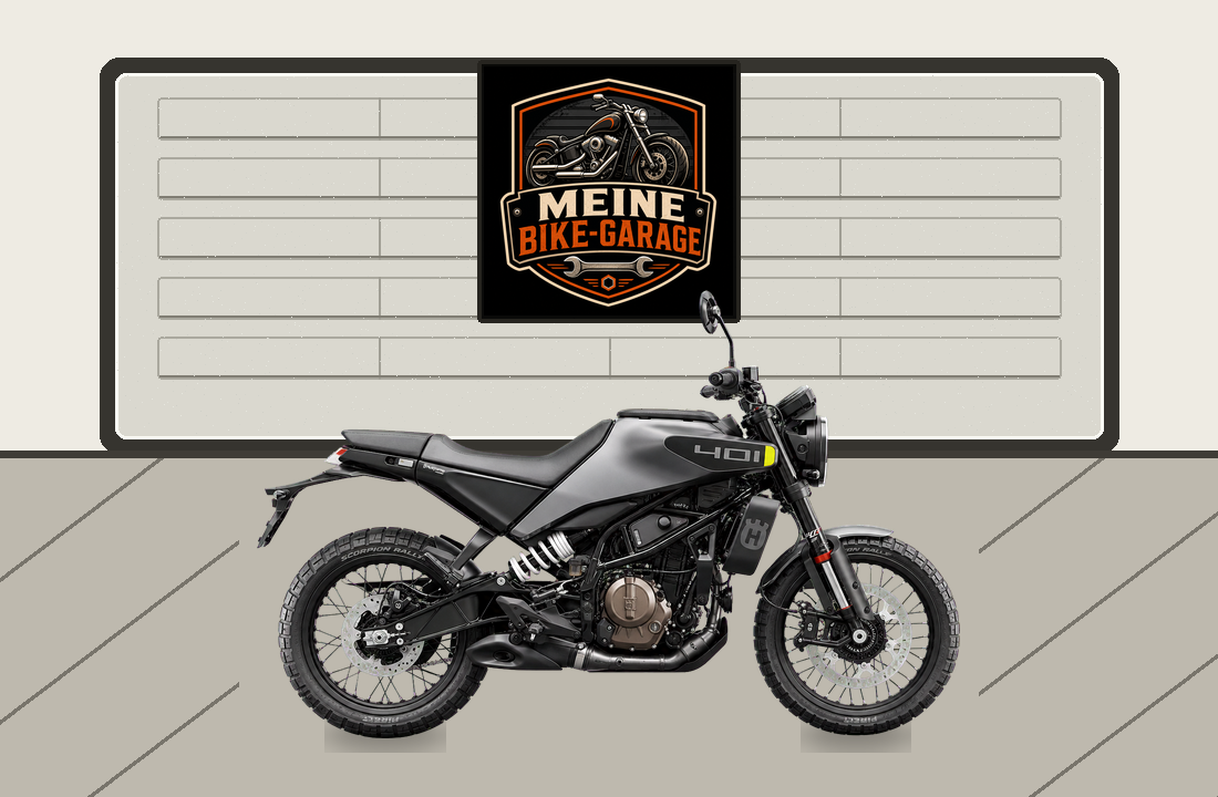 Motorradillustration für Husqvarna Svartpilen 401